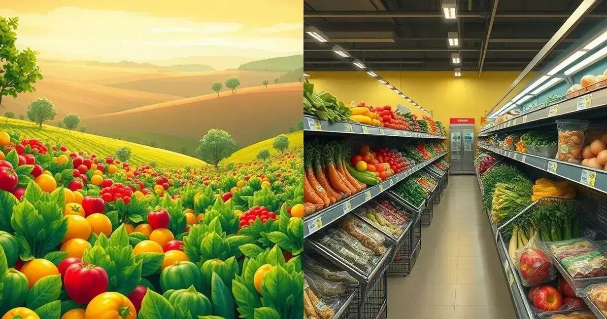 A diferença entre alimentos orgânicos e convencionais