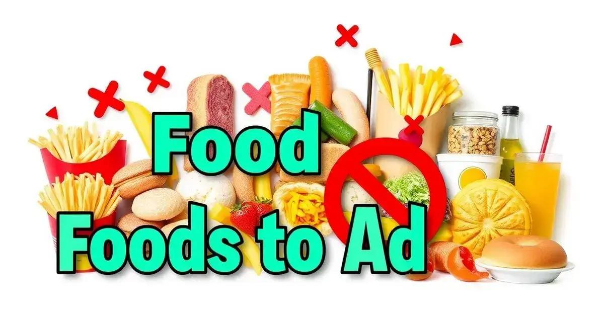 Alimentos que Devem Ser Evitados