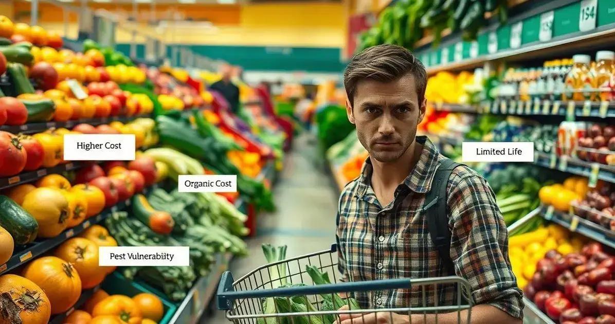 Desvantagens dos alimentos orgânicos